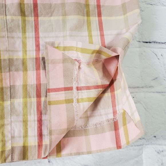 🔹️Ann Taylor Pink Plaid Capri Pants Size 8/29 - Picture 7 of 10